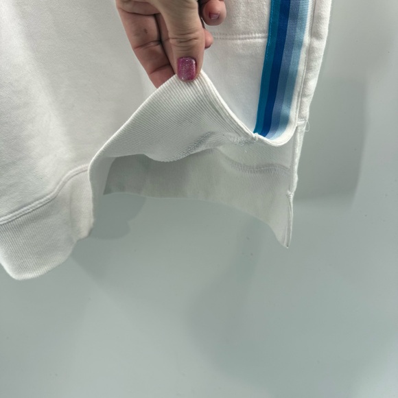 NWT Calvin Klein Performance Hooded Logo Sweatshirt Mini Dress White Pockets 2X - Picture 7 of 14